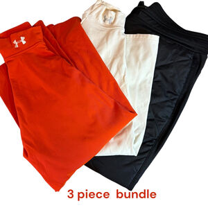 Under Armour ColdGear Compression Bundle, 2 Tops (M) + Athletic Pants (S)